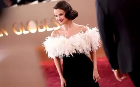 Selena Gomez Stuns at Golden Globes in Custom Chanel Gown Made in 320 Hours