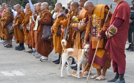 Monks Conclude 2,300-Mile Peace Walk in Charlotte: Viewing Details Here