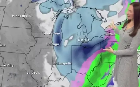 Metro Detroit Snow Forecast: Accumulation Totals and End Time Revealed