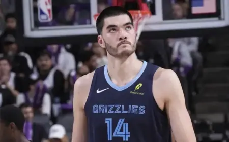 Grizzlies’ Zach Edey Out 6 Weeks Due to Ankle Injury