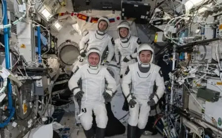 NASA Astronauts Return Home After Space Station Medical Evacuation