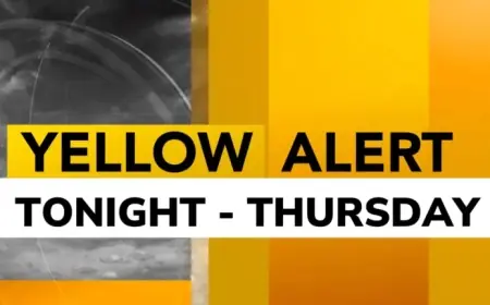 Yellow Alert Issued for Snow and Hazardous Roads on Thursday