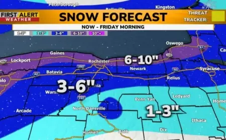 Yellow Alert: Snow and Frigid Weather Threaten Regions Thursday