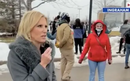 Fox News Host Criticizes Gesture Encountered During Anti-ICE Protest