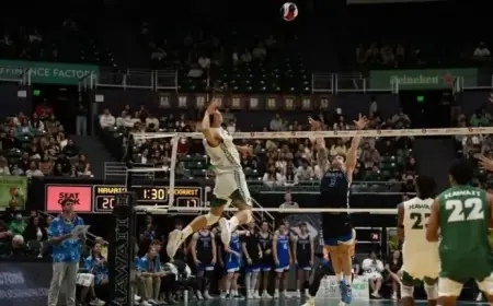 Men’s Volleyball Team Dominates Doubleheader Sweep