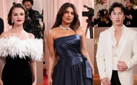 Selena Gomez and Hudson Williams Shine in Golden Globes Red Carpet Rankings