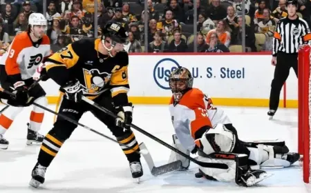 Crosby Aims to Propel Penguins Against Rival Flyers in NHL Showdown