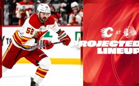 Flames Battle Blackhawks: Projected Lineup Revealed