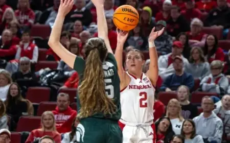 Huskers Aim to Upset No. 15 Spartans in Away Game