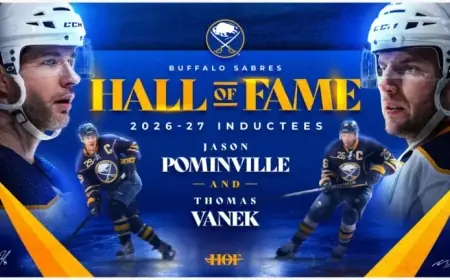Sabres to Induct Pominville, Vanek into Hall of Fame in 2026-27