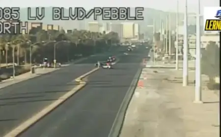 Motorcyclist Critically Injured in South Las Vegas Crash, Police Report