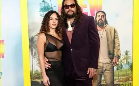Adria Arjona Supports Jason Momoa at ‘The Wrecking Crew’ NYC Premiere