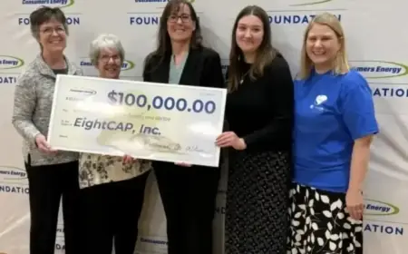 Consumers Energy Foundation Awards $100,000 Grant to EightCAP