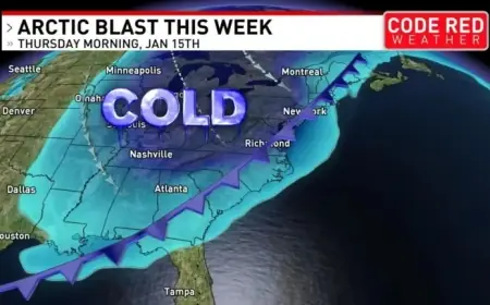 Arctic Air Dominates Middle Tennessee and Southern Kentucky, Snow Expected