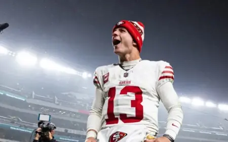 Kyle Shanahan Praises Brock Purdy’s Unshakable 4-0 Seattle Record