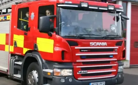 Truck Spill Sparks Fire on M25