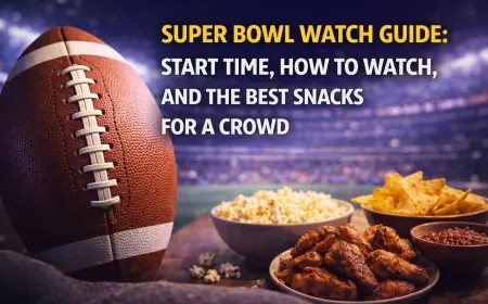 Super Bowl Watch Guide: Start Time, How to Watch, and the Best Snacks for a Crowd