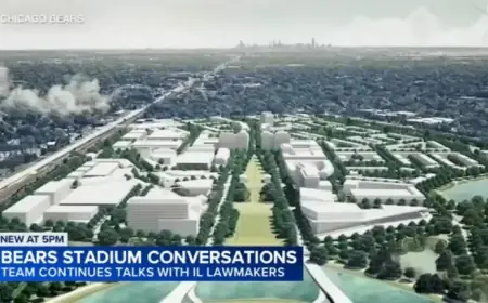 Bears Discuss Stadium Plans with Illinois Lawmakers; Indiana Proposes New Legislation