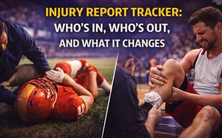Injury Report Tracker: Who’s In, Who’s Out, and What It Changes