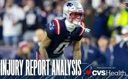 Christian Gonzalez Cleared; Harold Landry III Questionable for Sunday Against Texans