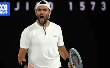 Berrettini Battles Illness Before Australian Open Match Against De Minaur