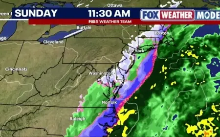 DC Weather Alert: Snow and Sleet Saturday, Coastal Snow Threat Sunday