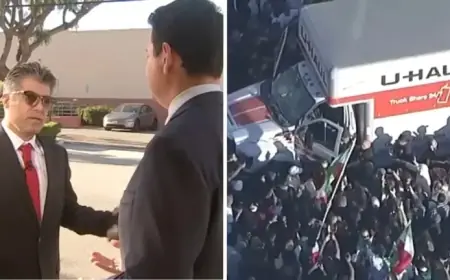 U-Haul Driver Claims Misunderstanding in Westwood Anti-Iran Rally Incident