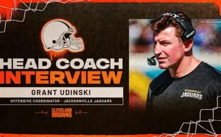 Browns Interview Grant Udinski for Head Coach from Jaguars Coordinator Role