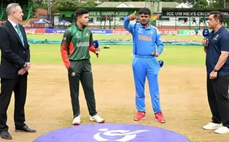 India and Bangladesh Skip Handshake at U-19 World Cup Toss