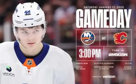 Islanders Face Off Against Flames in Anticipated Game Preview