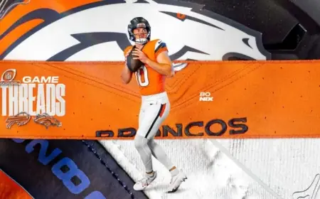 Broncos Debut Sunset Orange Jerseys, Summit White Pants Against Bills