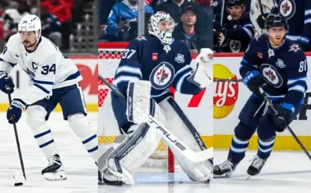 Maple Leafs vs. Jets: Olympic Teammates Face Off in NHL Showdown