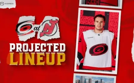 Projected Lineup for January 17 vs. New Jersey Revealed