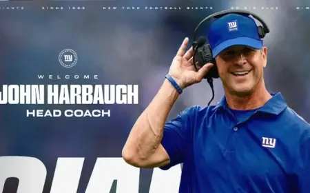 New York Giants Appoint John Harbaugh as Head Coach