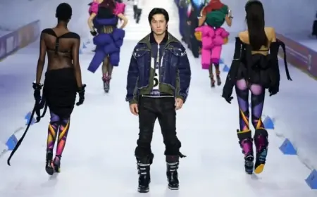 Hudson Williams Stuns on Dsquared2 Runway to AI Carly Simon Remix