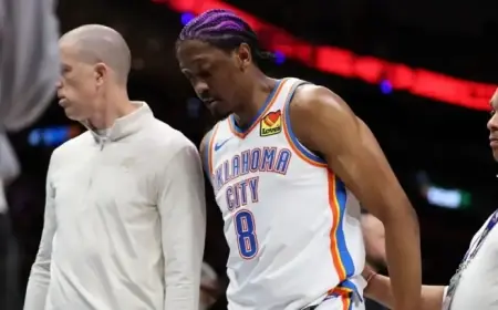 Thunder’s Jalen Williams Leaves Heat Match with Right Thigh Soreness