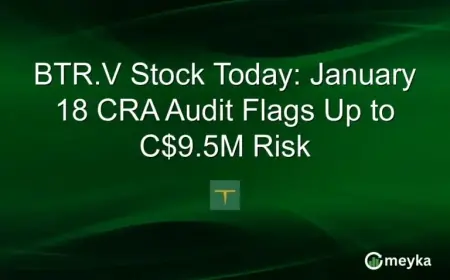 BTR.V Stock Faces C$9.5M Risk Following January 18 CRA Audit