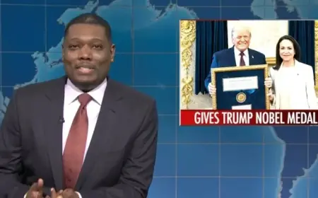 Michael Che Criticizes Trump’s “Psycho” Peace Prize Attempt on SNL