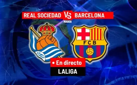 Live LaLiga EA Sports: Real Sociedad vs. Barcelona Today