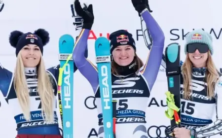 Emma Aicher Triumphs in Tarvisio Super G; Lindsey Vonn Returns to Podium