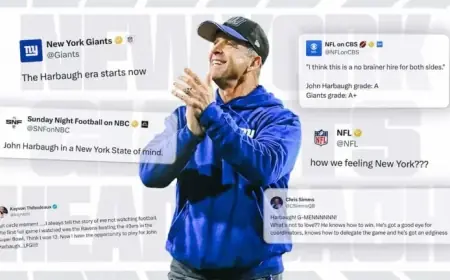 John Harbaugh’s Hiring by Giants Sparks Social Media Buzz