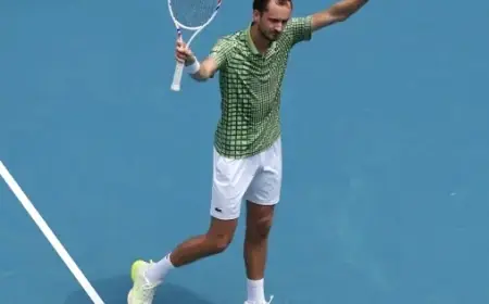 Medvedev Advances as Auger-Aliassime Exits in Australian Open Opener