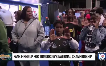 Miami, Indiana Fans Thrill in South Florida Before CFP Title Game