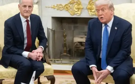 Trump Advises Norway PM on Pursuing Peace After Nobel Prize Snub