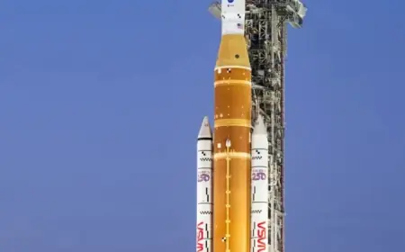 NASA’s Artemis II Rocket Arrives at Launch Pad for Lunar Mission