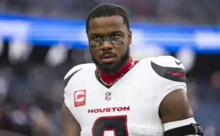 NFL Penalizes Azeez Al-Shaair for “Stop the Genocide” Eye Black Message