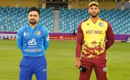 Afghanistan vs West Indies T20I: Zadran, Rasooli Lead AFG to 128/2