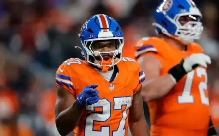 Injury Watch: Denver Broncos Monitor J.K. Dobbins