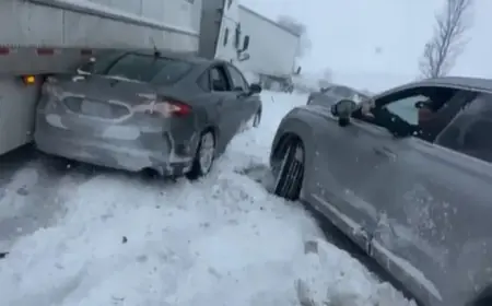 Massive 100-Vehicle Pileup Shuts Down I-196 in West Michigan