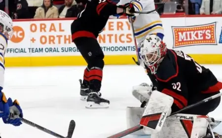 Hurricanes Triumph Over Sabres as Jarvis Scores, Bussi Shines